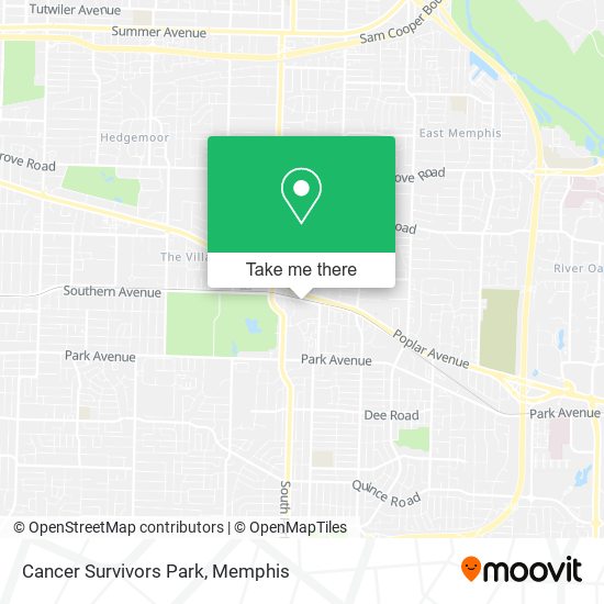 Cancer Survivors Park map