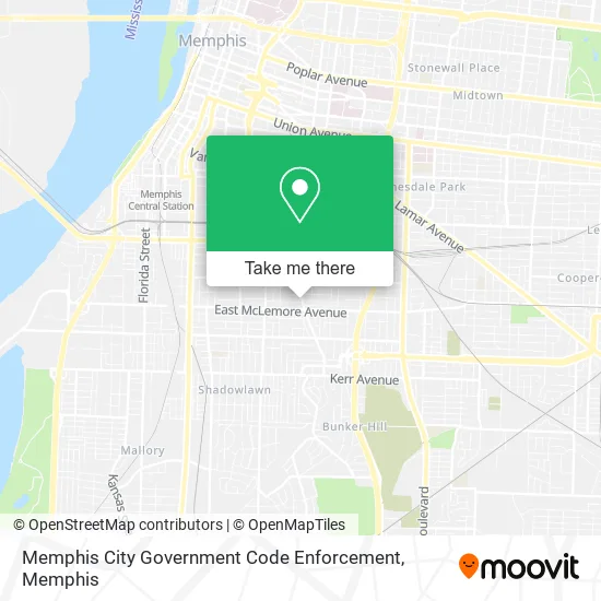 Memphis City Government Code Enforcement map