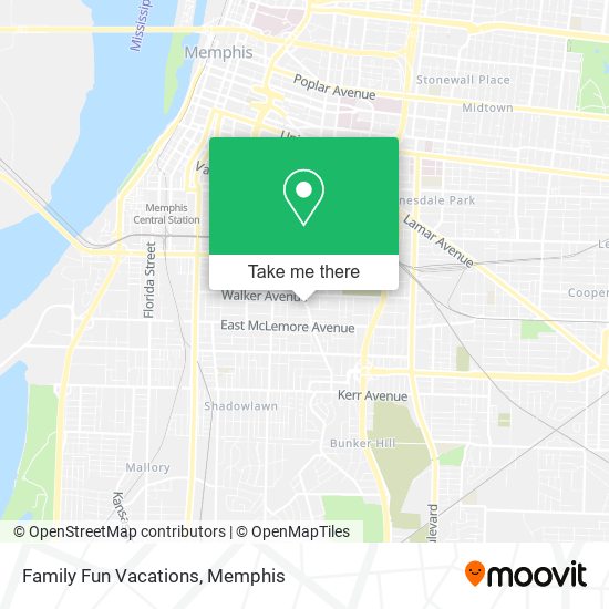 Family Fun Vacations map