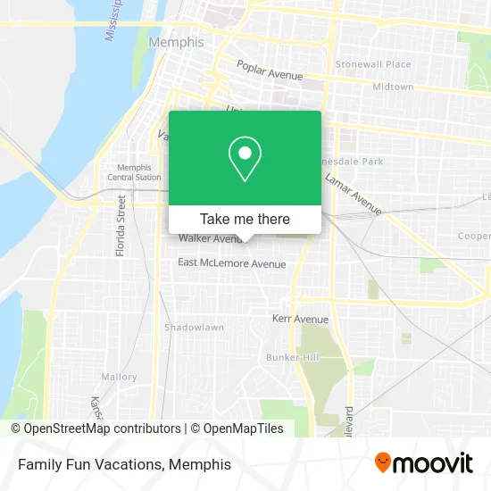 Family Fun Vacations map