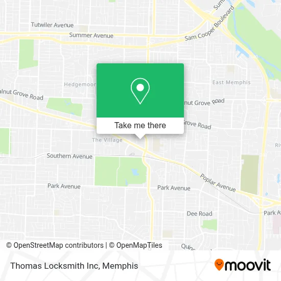 Thomas Locksmith Inc map