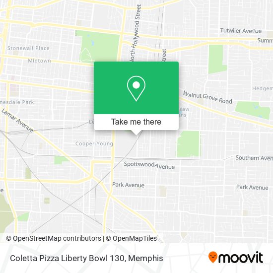 Coletta Pizza Liberty Bowl 130 map