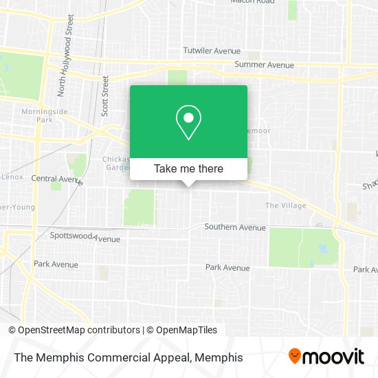 Mapa de The Memphis Commercial Appeal