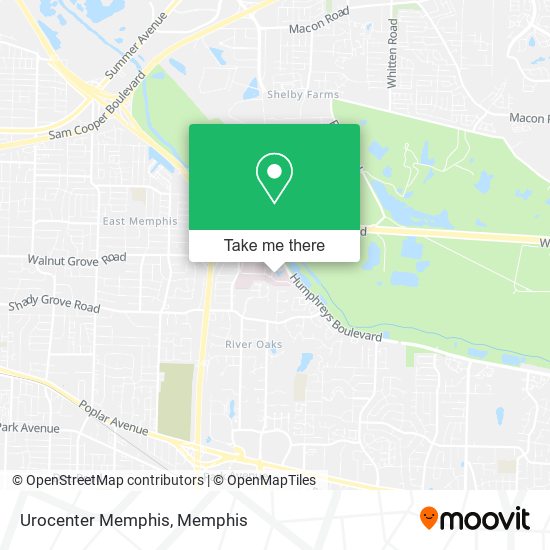 Urocenter Memphis map