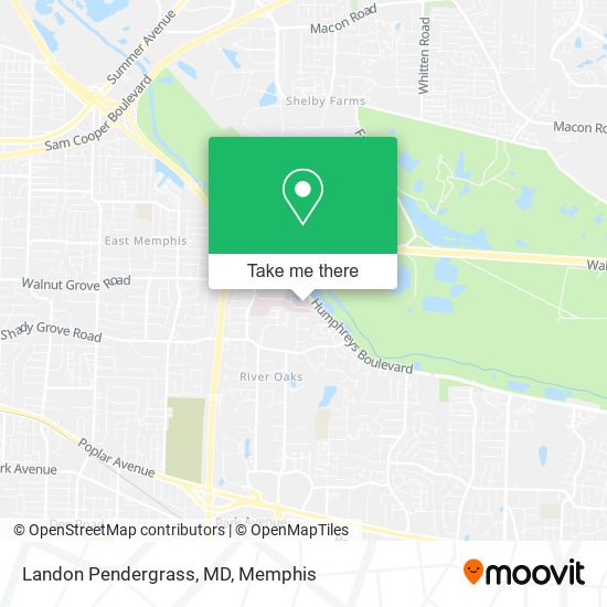 Landon Pendergrass, MD map