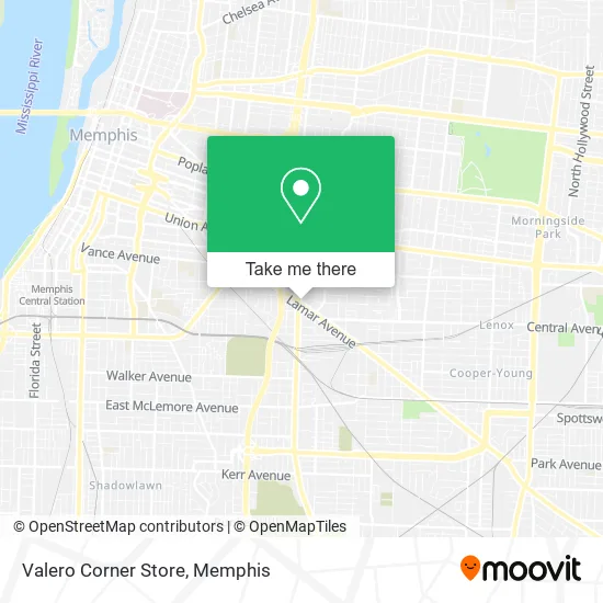 Mapa de Valero Corner Store