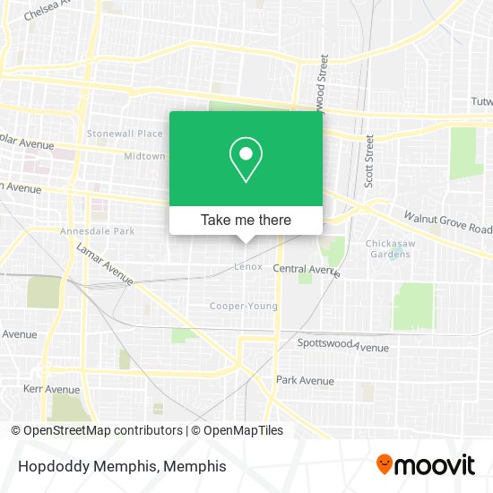 Mapa de Hopdoddy Memphis