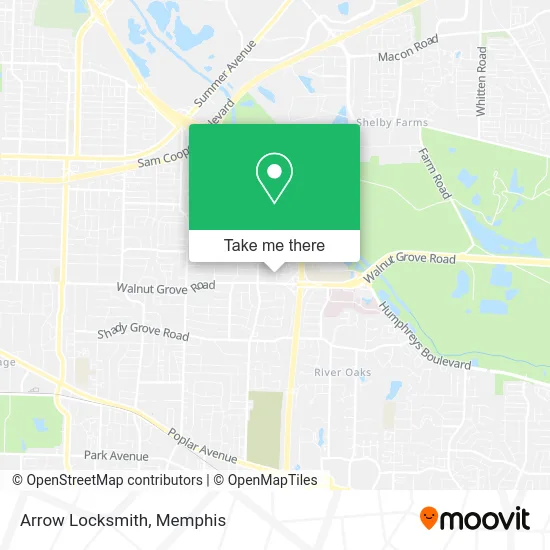 Arrow Locksmith map