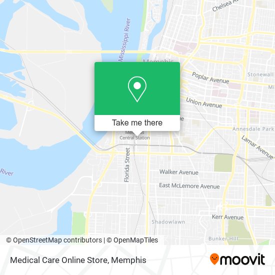 Mapa de Medical Care Online Store