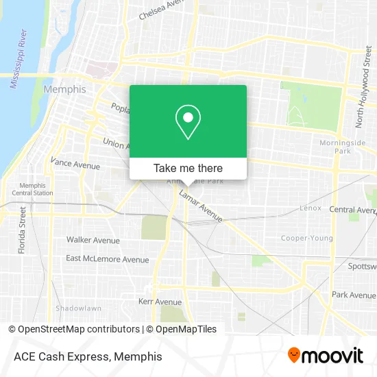 ACE Cash Express map