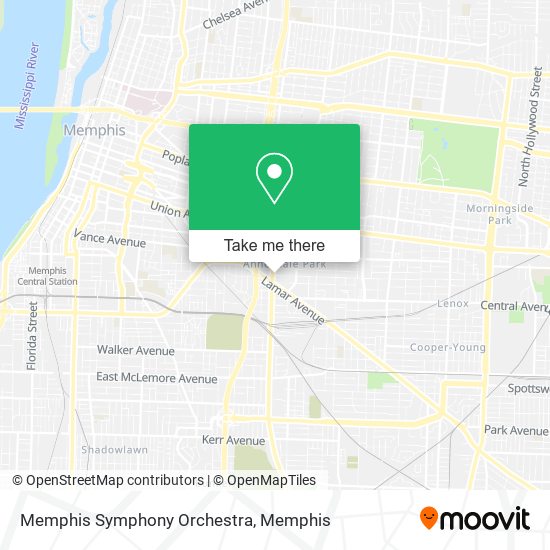 Memphis Symphony Orchestra map