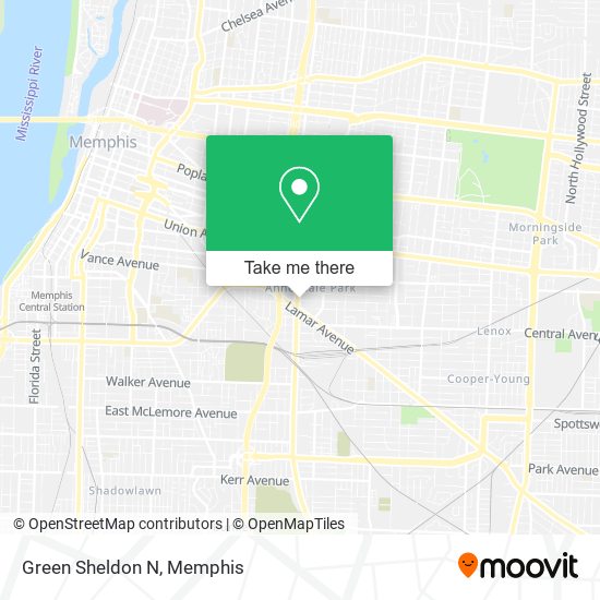 Green Sheldon N map