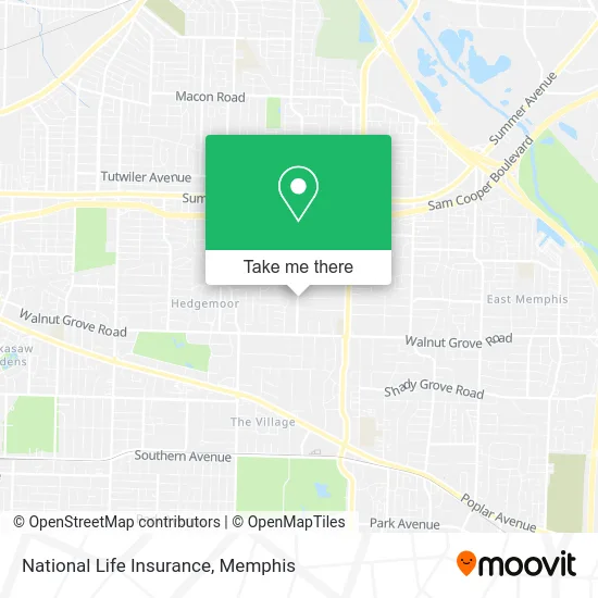 National Life Insurance map