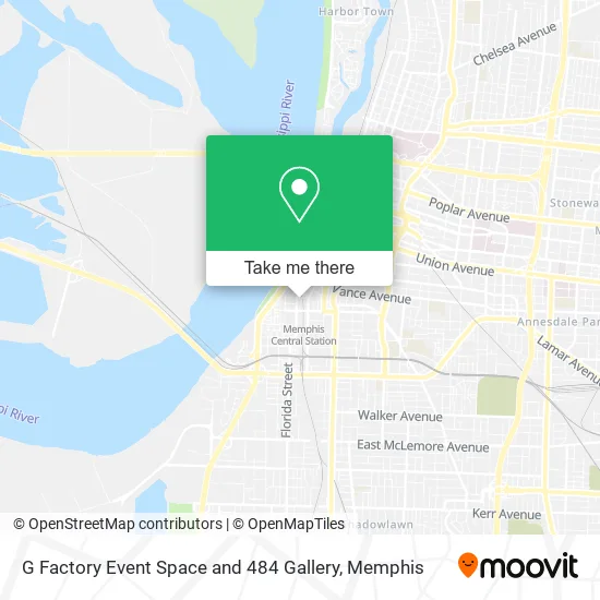 G Factory Event Space and 484 Gallery map