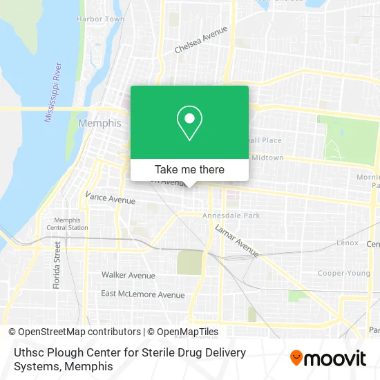 Uthsc Plough Center for Sterile Drug Delivery Systems map