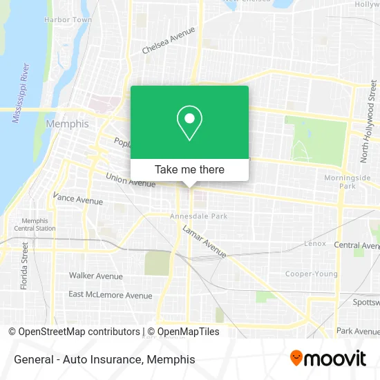 General - Auto Insurance map