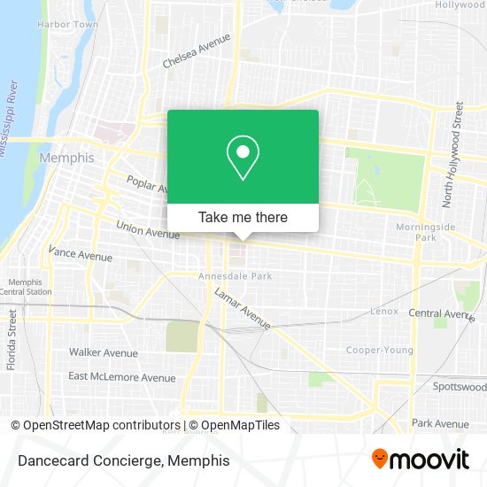 Dancecard Concierge map