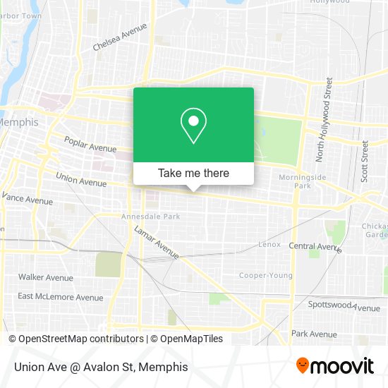 Mapa de Union Ave @ Avalon St