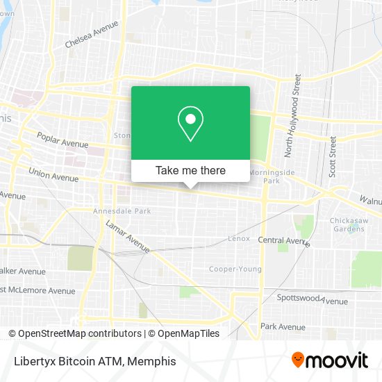 Mapa de Libertyx Bitcoin ATM