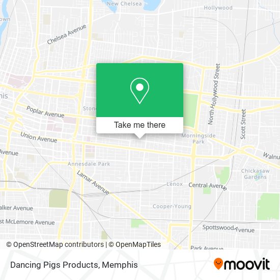 Dancing Pigs Products map