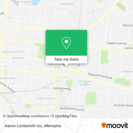 Aaron Locksmith Inc map