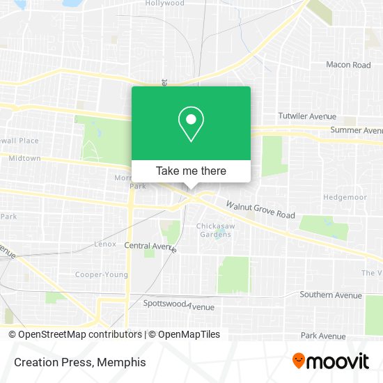 Mapa de Creation Press