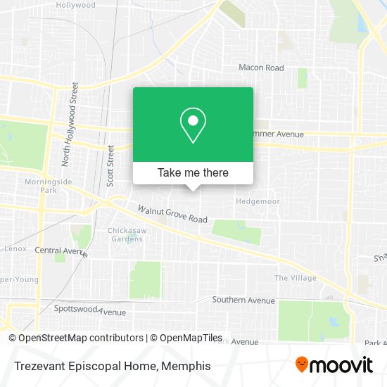 Trezevant Episcopal Home map