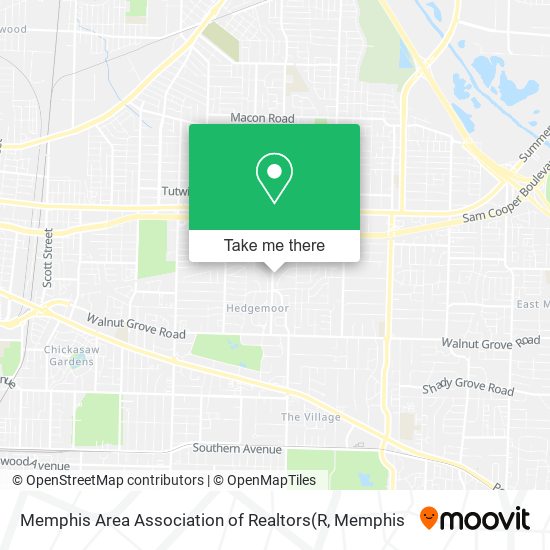 Memphis Area Association of Realtors map