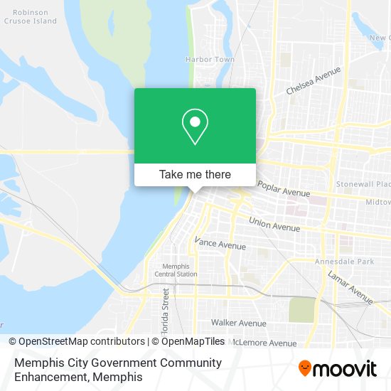Memphis City Government Community Enhancement map