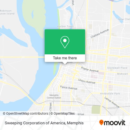 Sweeping Corporation of America map