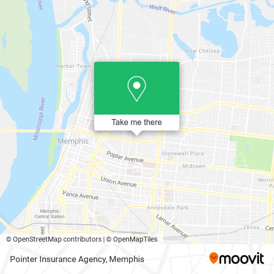 Pointer Insurance Agency map