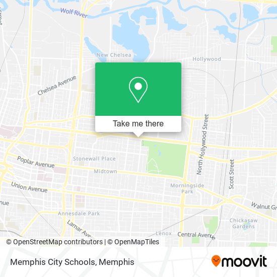 Mapa de Memphis City Schools