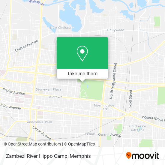 Mapa de Zambezi River Hippo Camp