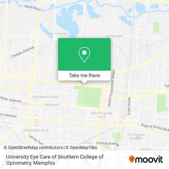 University Eye Care of Southern College of Optometry map