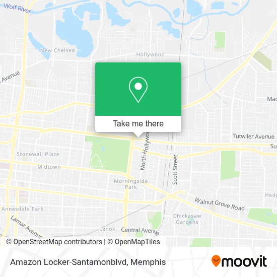 Amazon Locker-Santamonblvd map