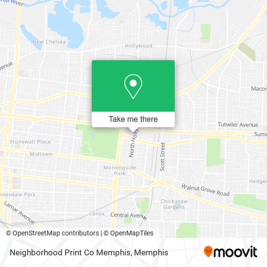 Neighborhood Print Co Memphis map