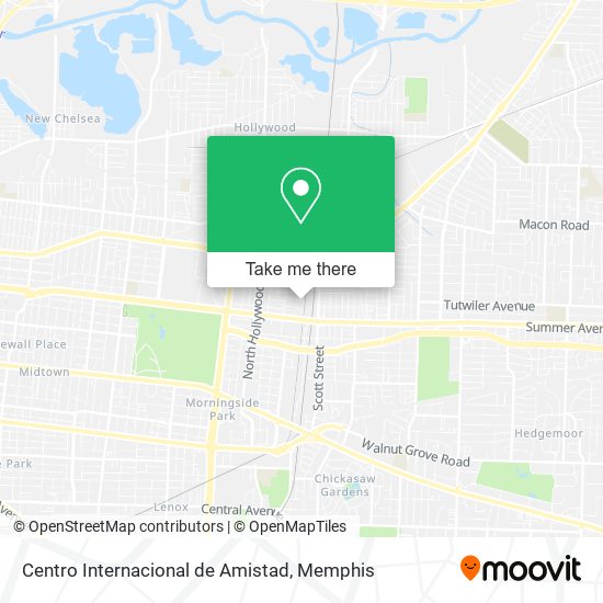Centro Internacional de Amistad map