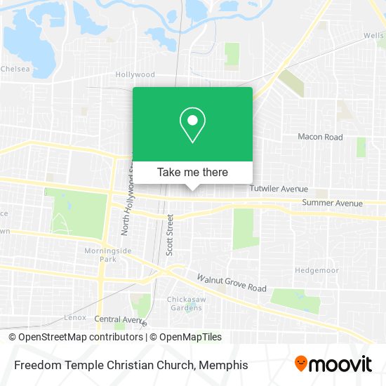 Freedom Temple Christian Church map