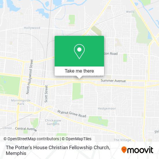 Mapa de The Potter's House Christian Fellowship Church