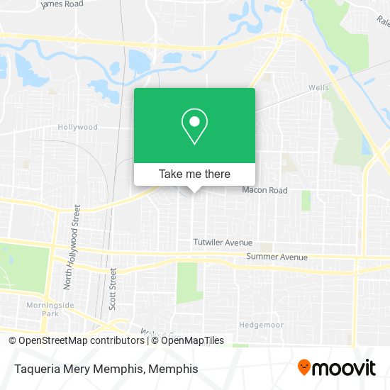 Taqueria Mery Memphis map