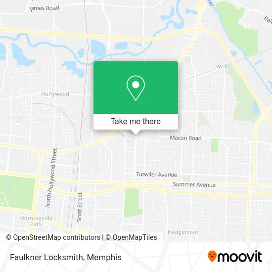 Faulkner Locksmith map