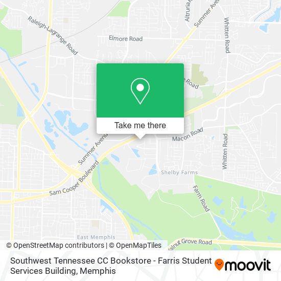 Southwest Tennessee CC Bookstore - Farris Student Services Building map