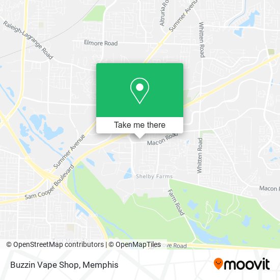 Mapa de Buzzin Vape Shop