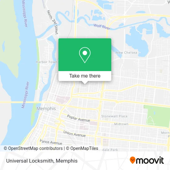 Universal Locksmith map