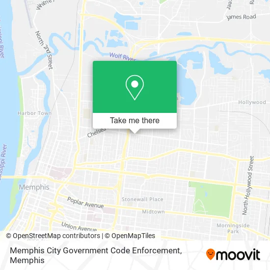 Memphis City Government Code Enforcement map