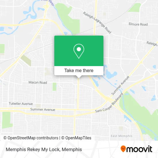 Memphis Rekey My Lock map