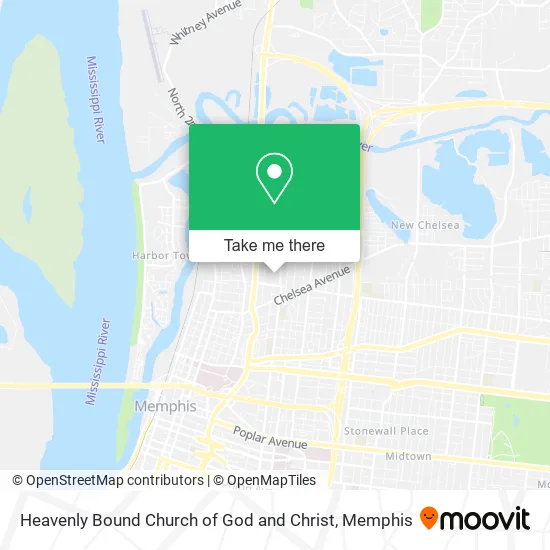 Heavenly Bound Church of God and Christ map