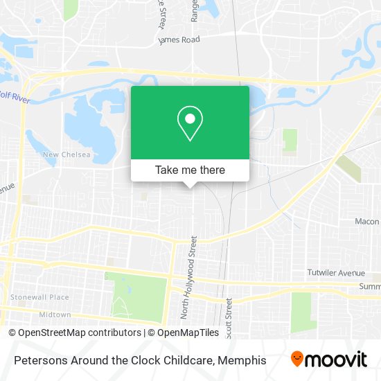 Mapa de Petersons Around the Clock Childcare