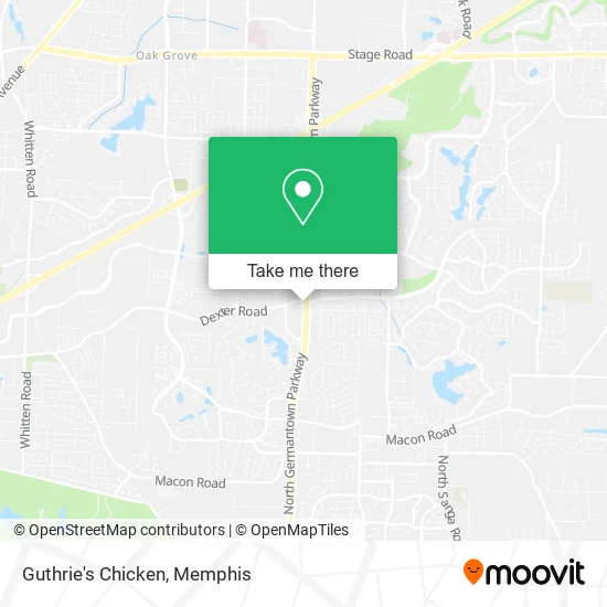 Mapa de Guthrie's Chicken