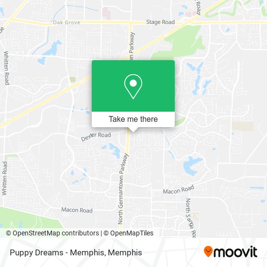 Puppy Dreams - Memphis map